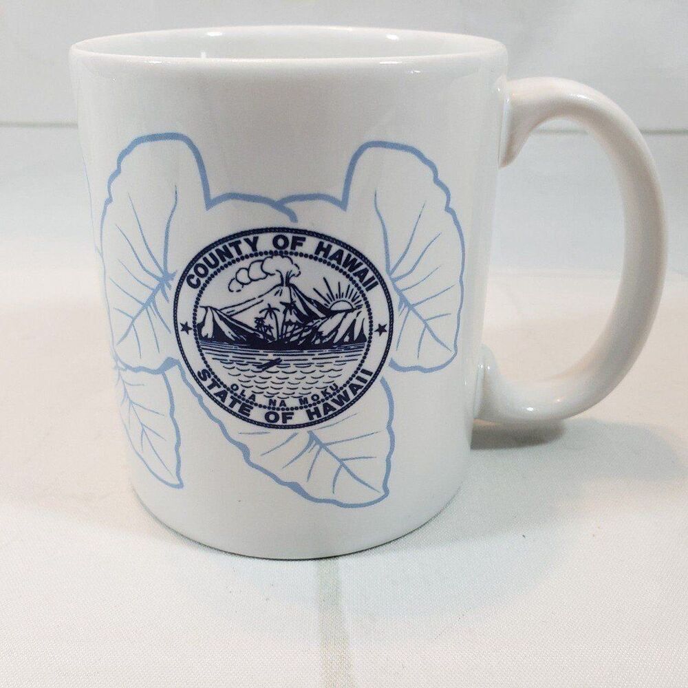 Hawaii Mug County Of Hawaii State Of Hawaii Hawaiian Ola Na Moku Coffee Tea Cup